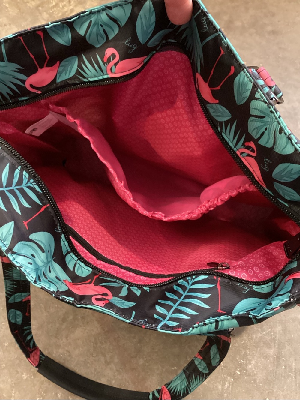 Lug Ace 2 Convertible Travel Tote in Flamingo Black - Picture 13 of 15